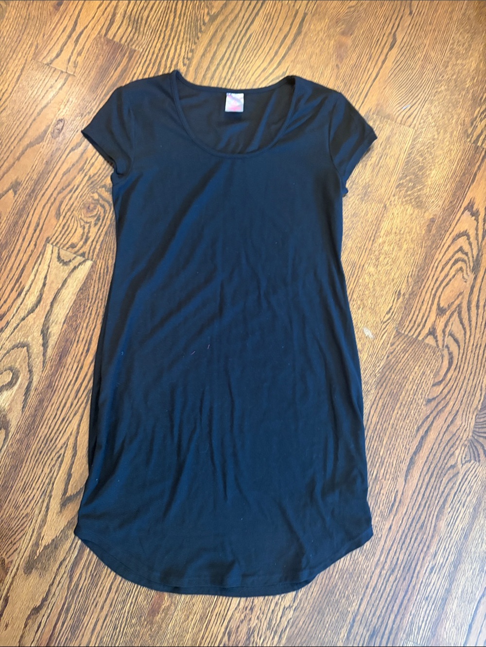 No Boundaries Black Short Sleeve Scoop Neck Casual Dress